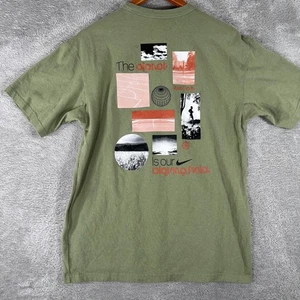 Camiseta Nike Para Hombre Pequeña Verde The Planet Is Our Playing Field Just Do It Tee - Imagen 1 de 9