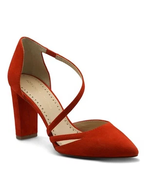 Zapatos de salón ADRIENNE VITTADINI para mujer con correa de cruz roja Nath sin cordones de cuero 8,5 M Foto 1 de 4