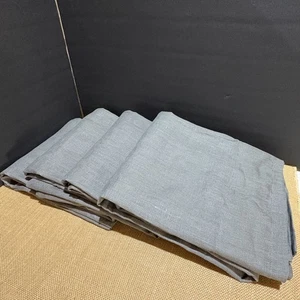 NWOT. IKEA DYTAG Gray Linen Curtains 4 Panels 805.203.51 57x98 Light-Filtering - Picture 1 of 10