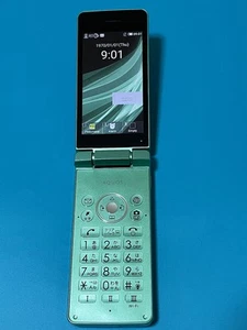 SHARP AQUOS Keitai 3 805SH/806SH Android Flip Phone Green Unlocked From Japan - Picture 1 of 20