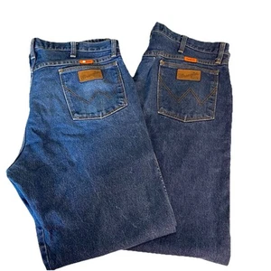 2 Pair Wrangler FR Jeans Mens 38x34 Flame Resistant Classic Fit 13MWZ Work Pants - Picture 1 of 17