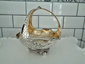 Antike ATKINS BROTHERS versilberte Süßigkeitenschale um 1890 20x19cm graviert gebraucht - Bild 1 von 21