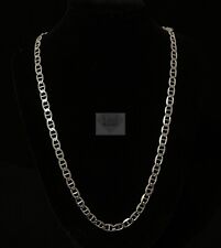 REAL Italian Sterling Silver Mariner Link Chain Necklace Thick 6MM Chain 925