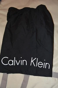 69.50 NWT Calvin Klein Shorts Men's XL Swimwear Swim Trunks Black Drawstring - Picture 1 of 17