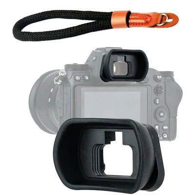 JJC Kiwifotos Largo Grande TPU Gel Sílice Ocular + Correa de Mano Nikon Z6 Z7 como DK-29 Foto 1 de 4