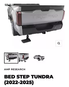 AMP Research 2022-2025 Toyota Tundra Retractable Bumper Step Bed Step - Picture 1 of 5