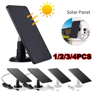 Solar Panel for Ring Spotlight Camera Stick Up Cam Battery USB Type-C Charger - Picture 1 of 15