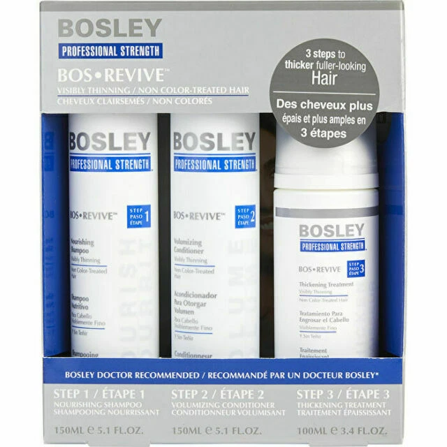 Bosley Professional Bos Revive Starter Pack for Visibly Thinning Non-Color Treated Hair