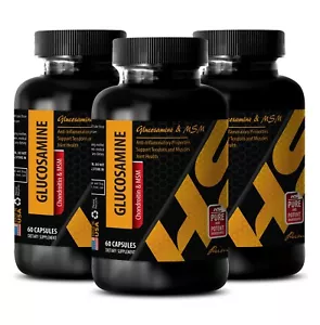 píldoras para aliviar el dolor - GLUCOSAMINA CONDROITINA MSM - suplemento para la artritis - 3 Bot - Imagen 1 de 12