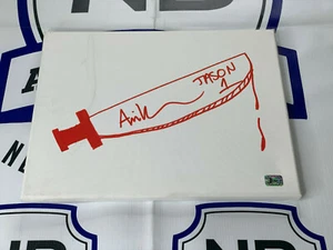 Ari Lehman Signed Art Canvas Sketch 11x14 1st Jason Voorhees Exclusive Holo - Picture 1 of 2