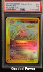 Aquapolis Reverse Holo Slowking PSA 7 HOLO INVERSO (0666) 34/147 Pokémon - Imagen 1 de 1