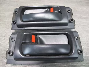 🥇95-00 LEXUS UZZ30L SC300 SC400 LEFT & RIGHT DOOR INTERIOR INNER HANDLE SET OEM - Picture 1 of 19