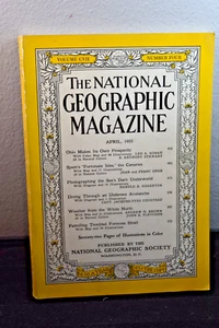 NATIONAL GEOGRAPHIC MAGAZINE APRIL 1955 OHIO-ARTICLE BY COUSTEAU-TAIWAN - Foto 1 di 4
