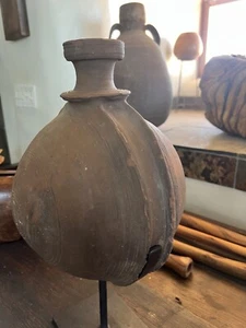 Clay Water Pot Antique Rare Collectible - Picture 1 of 6