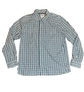 Levi's Shirt Men's Extra XXL Blue Plaid Pearl Snap Long Sleeve Western 2XL - Picture 1 of 10