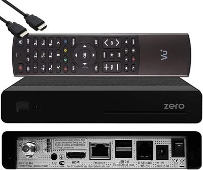 VU+® ZERO 1x DVB-S2 Tuner Full HD 1080p Linux Receiver schwarz - Bild 1 von 4