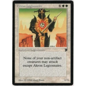 MTG Akron Legionnaire Card 1994 Legends Magic the Gathering Soldier Giant VTG - Picture 1 of 13