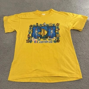 Vintage Carnival Cruise Graphic Print T-Shirt Adult Lg Single Stitch Colorful - Picture 1 of 11