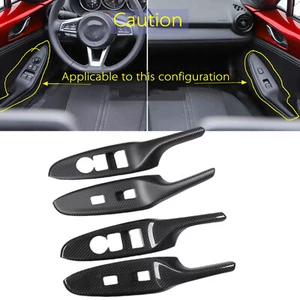 Cubierta decorativa panel elevalunas interior para Mazda MX-5 Miata 2016-24 brillante - Imagen 1 de 7