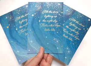 3 cartas sello aliento apoyo a todas las estrellas así es como se ve la esperanza - Imagen 1 de 7