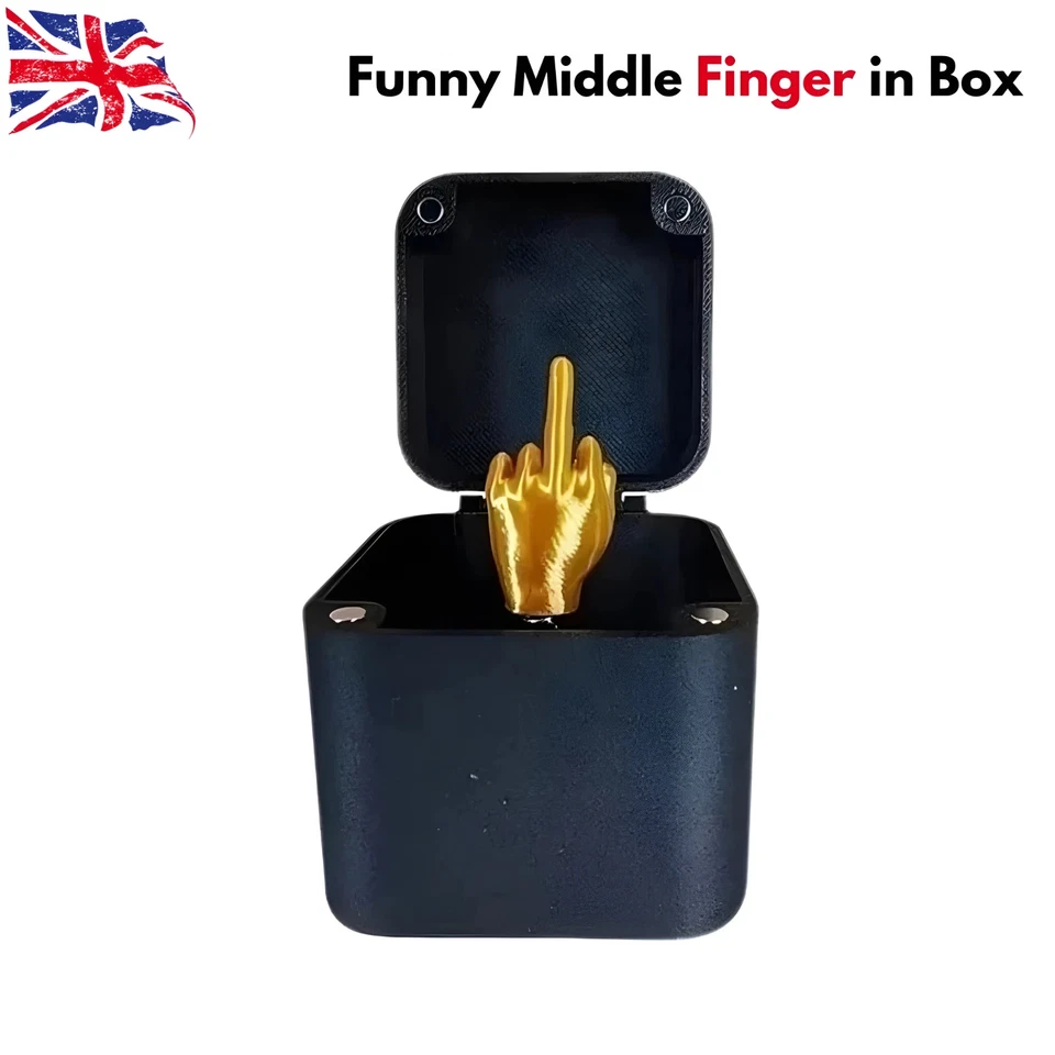 Middle Finger In A Box Funny Surprise Box Pop up Christmas Novelty Fun Gifts