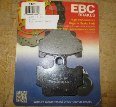 NUEVO FRENOS EBC PASTILLAS DE FRENO ORGÁNICAS ALTO RENDIMIENTO FA81 15-81 Foto 1 de 4