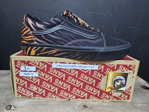 VANS Old Skool x Discovery Channel Project Cat Protect Tigers ComfyCush Talla 11 - Imagen 1 de 13