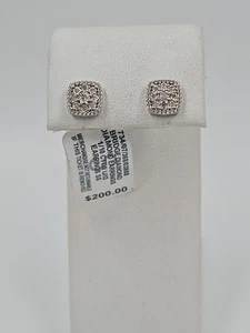 Orecchini in argento sterling e diamanti - Foto 1 di 4