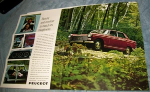 1969 Peugeot 404 Sales Brochure foldout - Picture 1 of 2