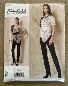 Vogue ZAMOLA RHODES Designer Pattern 1508 Sz ZZ L-XL-XXL Top Pants Belt UNCUT FF - Picture 1 of 12