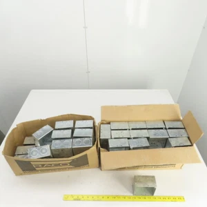 Raco 4" Square Galvanized Metal Electrical Box 2-1/8" Deep Lot Of 42 - Picture 1 of 16