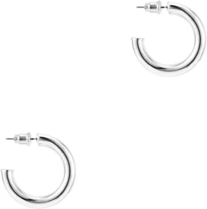 14K Gold Plated Hoop Earrings for Women - 3.5Mm Thick Infinity Gold Hoops Women  - Picture 1 of 12