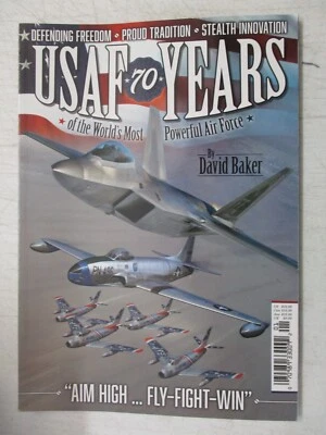 USAF 70 YEARS OF WORLD'S MOST POWERFUL AIR FORCE UK MAGAZINE 2017 DAVID BAKER - Image 1 of 2