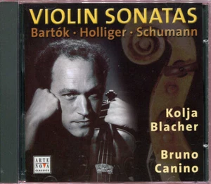 CD BARTOK HOLLIGER SCHUMANN VIOLIN SONATAS Kolja Blacher Bruno Canino ARTE NOV - Picture 1 of 3
