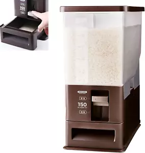 26 Pounds Rice Dispenser with Measuring Container,Large Countertop Kitchen Stora - Picture 1 of 6
