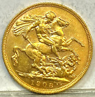 Australia 1908 S Gold Sydney Sovereign Rare Key Date Low Mint High Grade 01