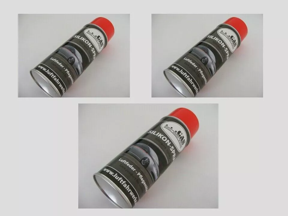 Silikonspray Pflegemittel f. Luftbalg Luftfeder Airride, Luftfahrwerk, 3 Dosen - Bild 1 von 1
