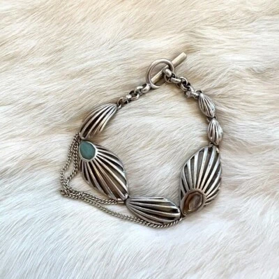 Pulsera Kenneth Cole Reacción Madreperla Abstracta Plata Modernista 14829 Foto 1 de 4