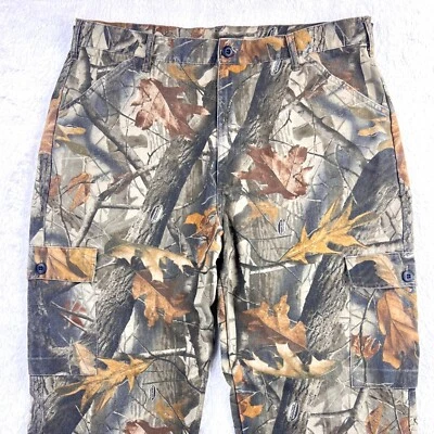 Vintage Liberty RealTree Cargo Pants Men’s L 38 - 40 Camo 32" Inseam Hardwood - Image 1 of 4