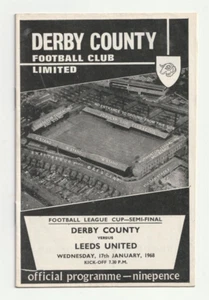 Derby County v Leeds United 1967/68 League Cup Semi- Final 1st Leg - Picture 1 of 1