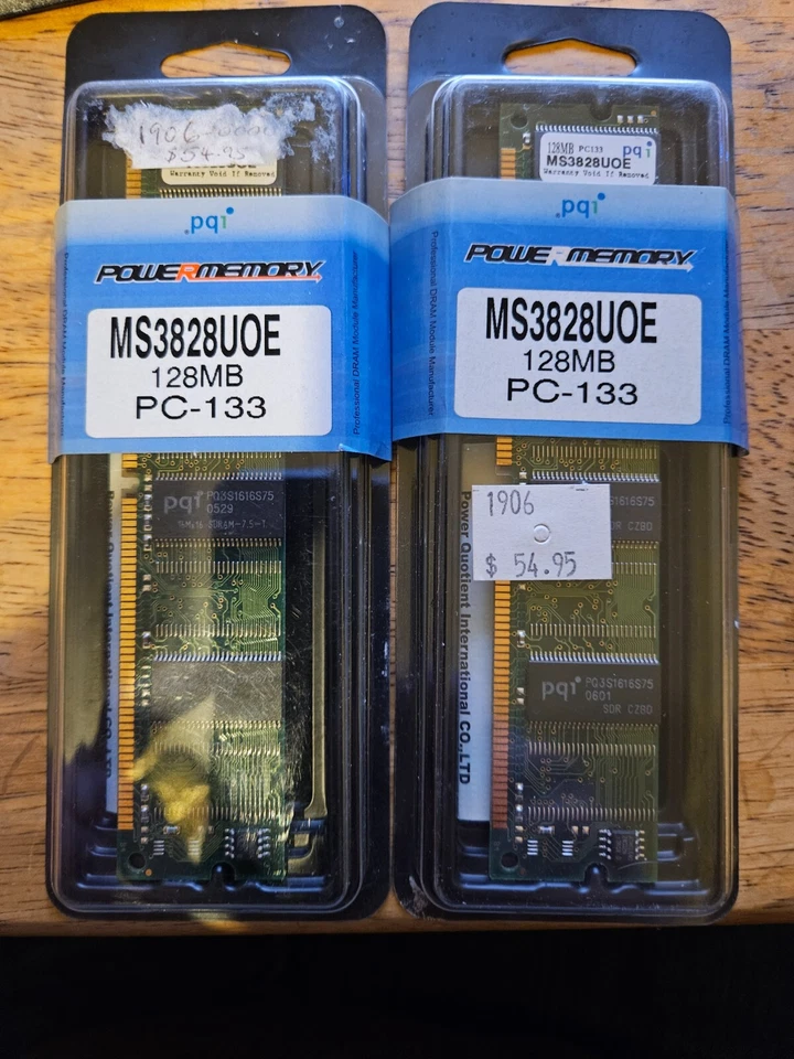 PQI POWERMEMORY 128MB PC-133 MS3828UOE - Image 1 of 1