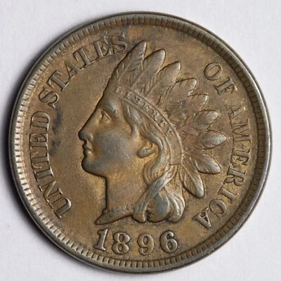 1896 Indian Head Cent Penny UNC *UNCIRCULATED* MS E163 JFZ - Image 1 of 2