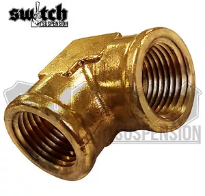 Brass Pipe Fitting 3/8 NPT Female Elbow Forged Connector Coupling - Picture 1 of 13