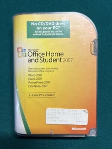 Genuine Retail Microsoft Office Home and Student 2007 3 PC Full Version w/ Key - Picture 1 of 5