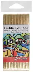 Sew Easy Quality Gold Fusible Bias Tape 5m x 6mm - Picture 1 of 1