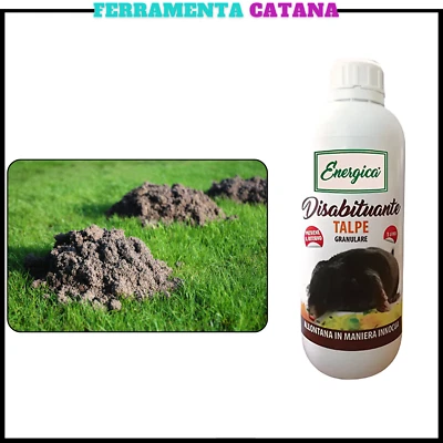ENERGICA SCACCIA TALPE TRAPPOLE TRAPPOLA DISABITUANTE NO VELENO ELIMINA GRANULARE 1 LITRO