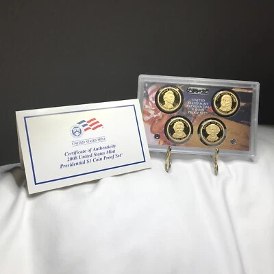 2008 Presidential $1 Dollar Coin Proof Set ~ Original US Mint ~ S ~ COA ~ Boxed - Image 1 of 4