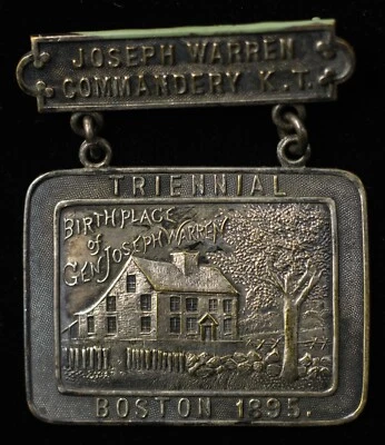 Medalla Caballeros Templarios Joseph Warren Commandancia 1895 - Boston MA (63142) Foto 1 de 4