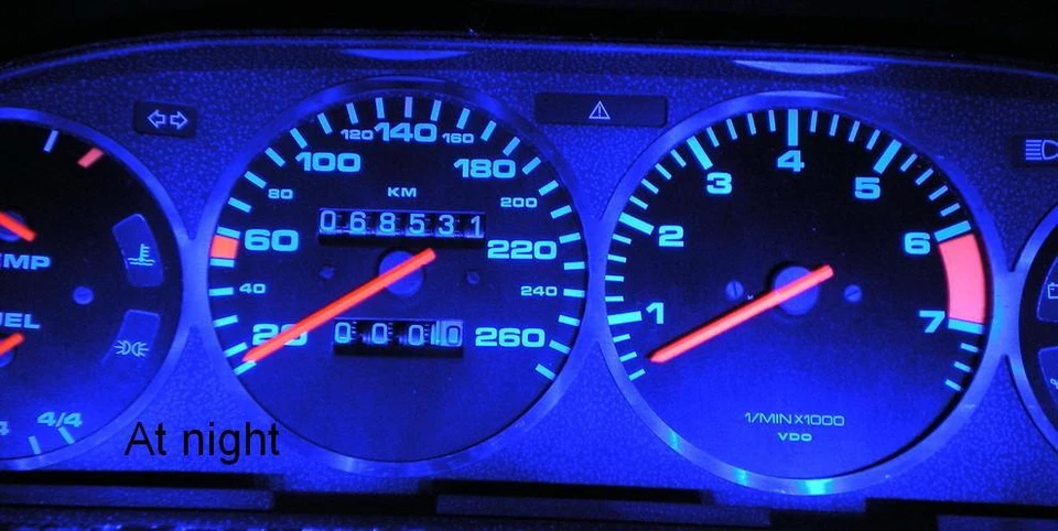 instrumento juego de luces LED para Porsche 928 944 968, iluminación suave y uniforme Foto 1 de 4