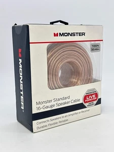 Monster Standard 16 Stärke Lautsprecherkabel 100 Fuß 30,48 m Neu im Karton - Bild 1 von 4